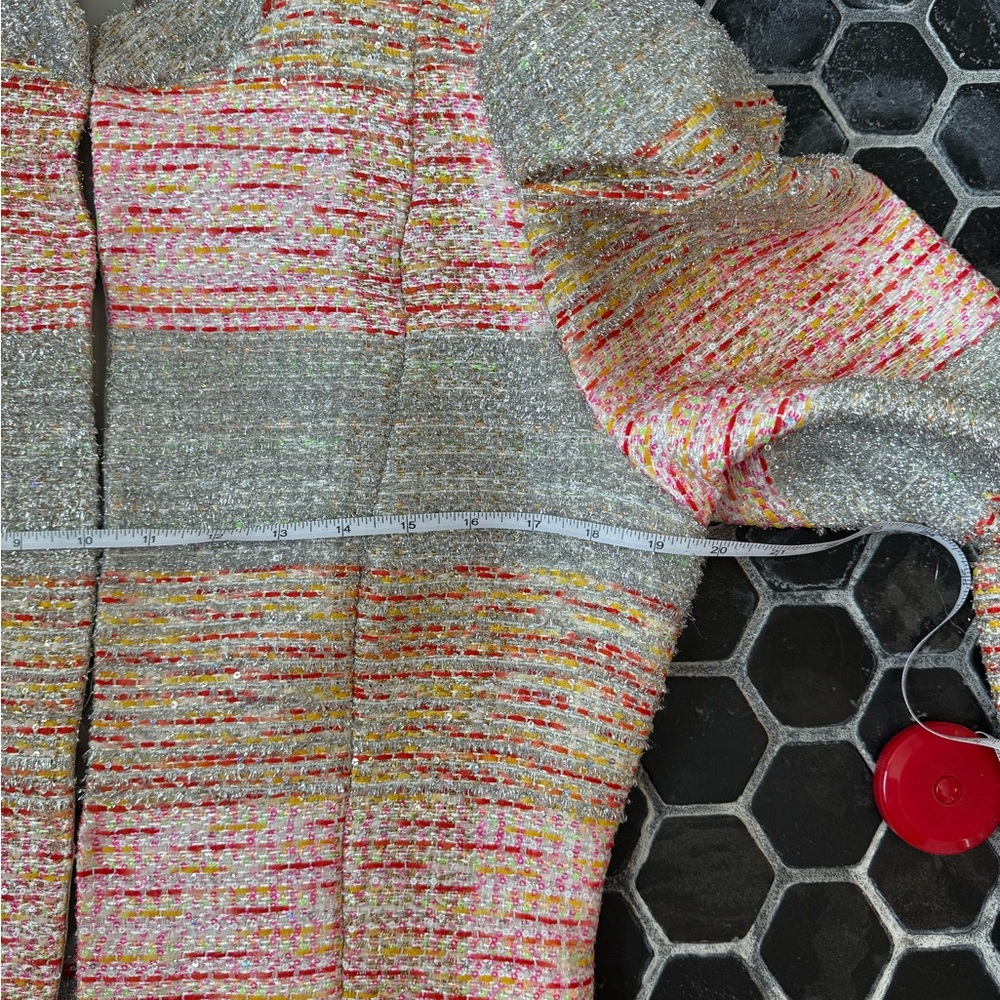 Chic Multicolor Tweed Two Piece Skirt Set (Skort) - Picture 7 of 16